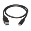Tripp Lite series USB-C to USB-A Cable (M/M), USB 3.2 Gen 2 (10 Gbps), Thunderbolt 3 Compatible, 20-in. (50.8 cm)