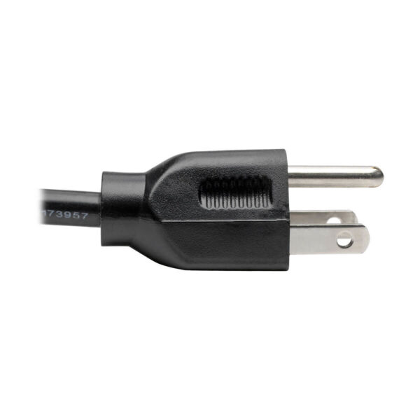 76ef4b5a5591238f98a52d01774e5ae0-3 Tripp Lite series Y Splitter Power Cable, NEMA 5-15P to 2x C13 - 10A, 125V, 18 AWG, 6 ft. (1.83 m), Black