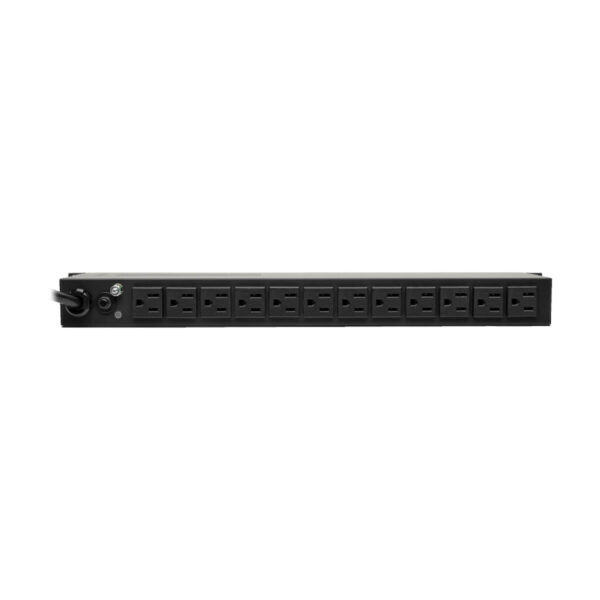 Tripp Lite 1.5kW 1-Phase Local Metered PDU with ISOBAR, 3840 Joules, 100-127V Outlets (14 5-15R), 5-15P, 15 ft. Cord, 1U Rack - PDUMH15-ISO
