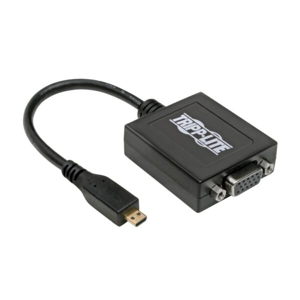 778f4c8ee04b441a8c12c68bf992d90b Tripp Lite series Micro HDMI to VGA Adapter Video Converter with Audio for Smartphones/Tablets/Ultrabooks, (M/F), 6-in. (15.24 cm)