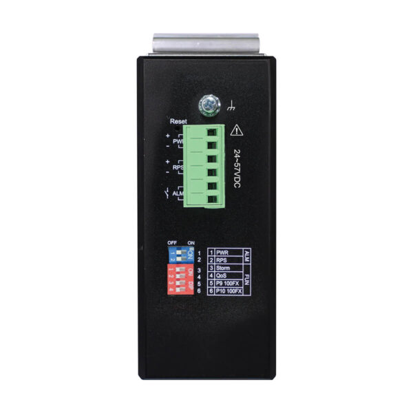 Tripp Lite series 8-Port Lite Managed Industrial Gigabit Ethernet Switch - 10/100/1000 Mbps, PoE+ 30W, 2 GbE SFP Slots, -10° to 60°C, DIN Mount, TAA
