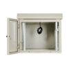 781a72be45f3afbb2823fce44d36195e Tripp Lite series SmartRack Industrial Enclosure - NEMA 3R, Wall Mount, Metal, Locking, Hinged Back, Fan With Thermal Switch, 32 in. Depth, 9U, Gray