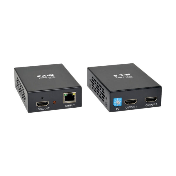 Tripp Lite series 1 x 2 HDMI over Cat5/6 Extender Kit, Box-Style Transmitter/Receiver for Video/Audio, Up to 150 ft. (45 m), TAA