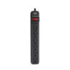 Tripp Lite series Protect It! 6-Outlet Surge Protector, 6 ft. Cord, 360 Joules, Diagnostic LED, Black Housing