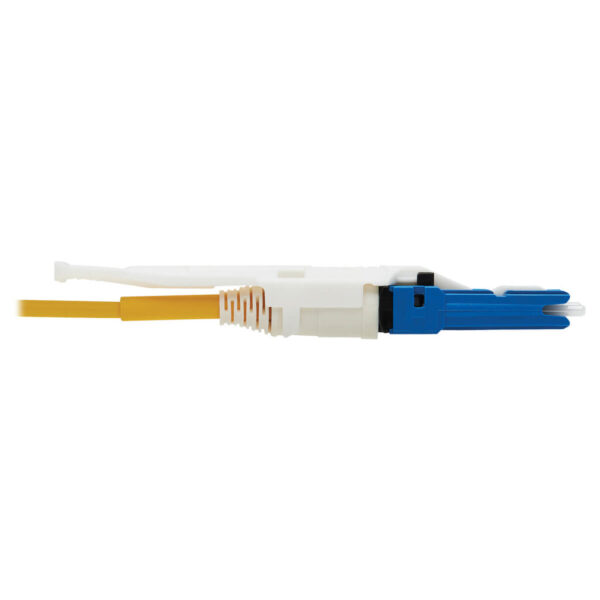 Tripp Lite series 400G Duplex Singlemode 9/125 OS2 Fiber Optic Cable (CS-UPC/CS-UPC), Round LSZH Jacket, Yellow, 10 m