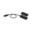 Tripp Lite series 1-Port USB over Cat5/Cat6 Extender Kit with Power over Cable - USB 2.0, Up to 164.04 ft. (50M), Black, TAA