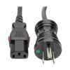 7890f63826e98390a77907ae071797b0 Tripp Lite series Hospital-Grade Power Cord, NEMA 5-15P to Locking IEC C13 - Green Dot, 15A, 125V, 14 AWG, 25 ft. (7.62 m), Black