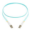 Tripp Lite series 10Gb Duplex Multimode 50/125 OM3 OFNP Fiber Patch Cable (LC/LC) - Aqua, 1 m (3.3 ft.), TAA