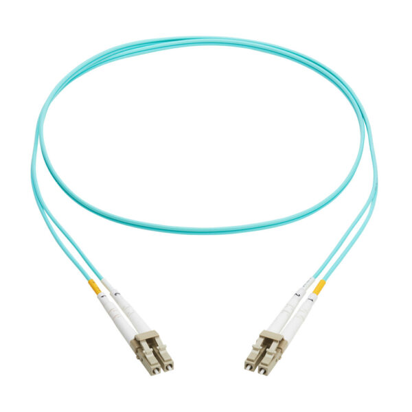 789b32ca5299285911272bf125c01b1f Tripp Lite series 10Gb Duplex Multimode 50/125 OM3 OFNP Fiber Patch Cable (LC/LC) - Aqua, 2 m (6.6 ft.), TAA