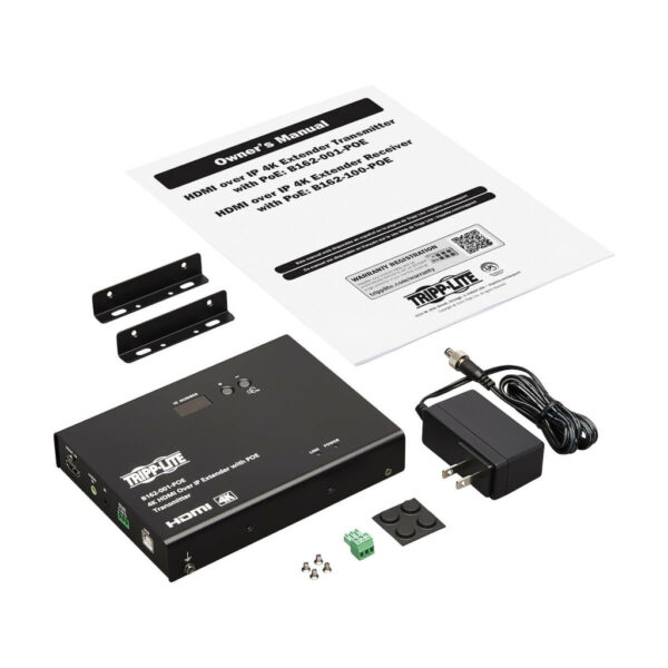 Tripp Lite series HDMI over IP Encoder - 4K, 4:4:4, PoE, 328 ft. (100 m), TAA