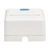 Tripp Lite series Surface-Mount Box for Keystone Jack - 1 Port, White, TAA