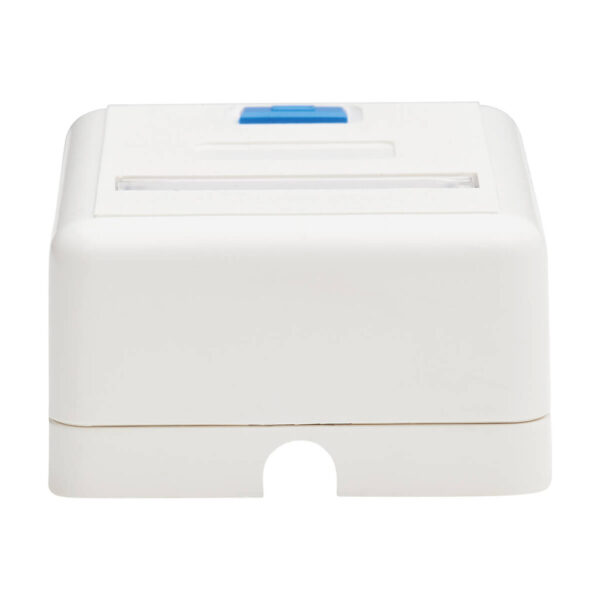 Tripp Lite series Surface-Mount Box for Keystone Jack - 1 Port, White, TAA