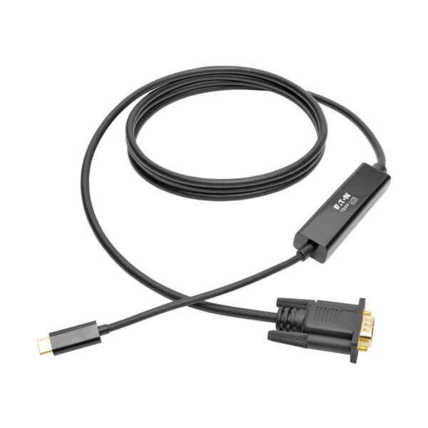 78fa4c1ecc561341a8102f6e0f92271f Tripp Lite series USB-C to VGA Active Adapter Cable (M/M), Black, 6 ft. (1.8 m)