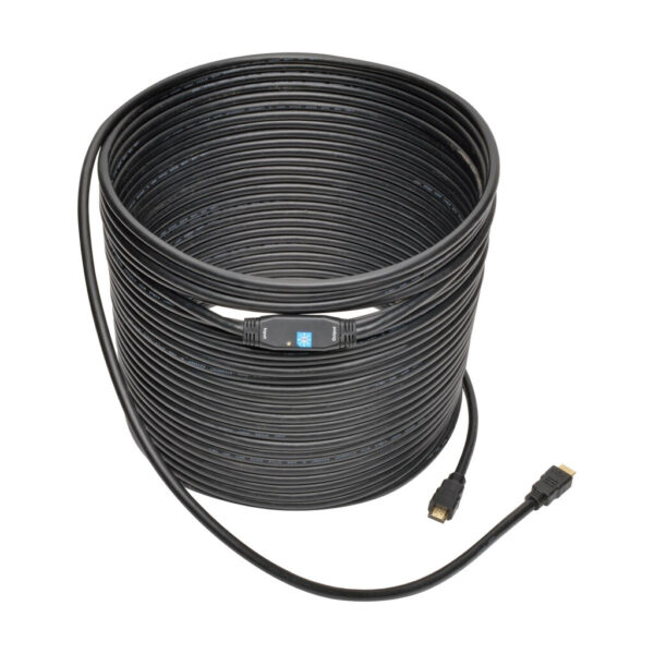 Tripp Lite series Active High-Speed HDMI Cable with Built-In Signal Booster (M/M), Black, 100 ft. (30 m)