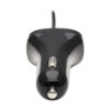 793ccc95dfee824e19b6219b4ce47583 Tripp Lite series Dual-Port USB Car Charger with 30W Charging - USB-C (18W) QC 3.0, USB-A (12W), Coiled 6 ft. (1.83 m) USB-C Cable, Black