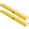 Tripp Lite series Vertical Cable Manager - Flexible Rings, Yellow, 6 ft. (1.8 m)