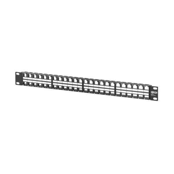 79e21d4e0d04279f9e778cc437e6784e Tripp Lite series 48-Port 1U Rack-Mount Unshielded Blank Keystone/Multimedia Patch Panel, RJ45 Ethernet, USB, HDMI, Cat5e/6