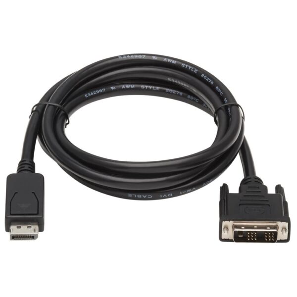 Tripp Lite series DisplayPort to DVI Adapter Cable (DP with Latches to DVI-D Single Link M/M), 6 ft. (1.8 m)