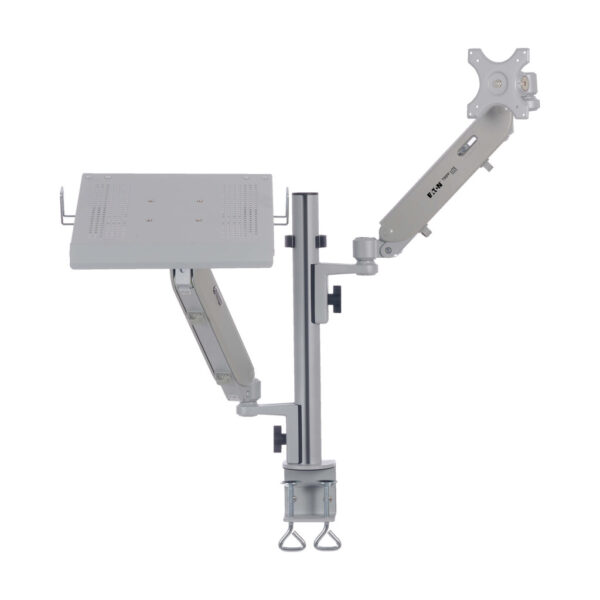Tripp Lite series Full-Motion Desktop Clamp for Laptop and 17” to 32” Monitor, Aluminum, TAA