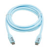 Tripp Lite series Safe-IT USB-C Cable (M/M), Antibacterial, Ultra Flexible, 240W PD Charging, Light Blue, 6 ft. (1.8 m)