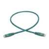 Tripp Lite series Cat6 Gigabit Molded (UTP) Ethernet Cable (RJ45 M/M), PoE, Green, 2 ft. (0.61 m)