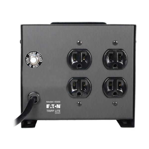 Tripp Lite series Isolator Series 120V 500W Isolation Transformer-Based Power Conditioner, 4 Outlets, TAA