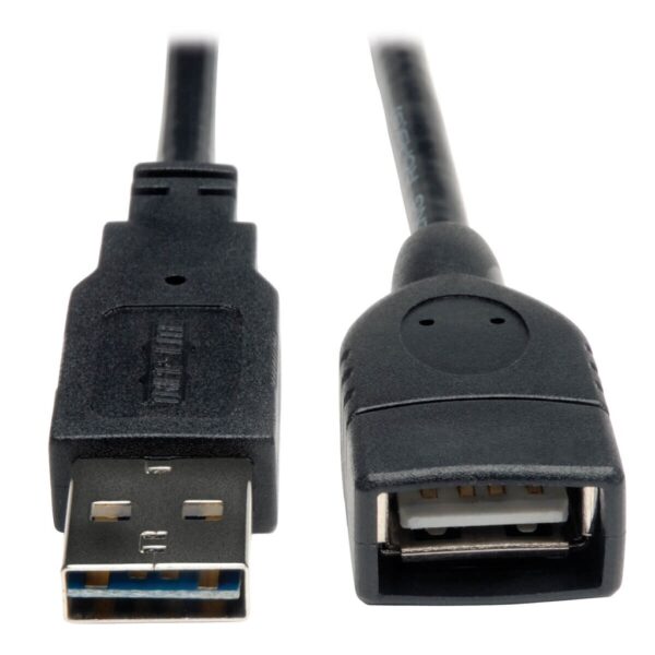 Tripp Lite series Universal Reversible USB 2.0 Extension Cable (Reversible A to A M/F), Black, 10 ft. (3.05 m)