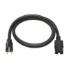 Tripp Lite series Power Cord, NEMA 5-15P to C15 - Heavy-Duty, 15A, 125V, 14 AWG, 4 ft. (1.22 m), Black