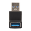 Tripp Lite series USB 3.0 SuperSpeed Adapter - USB-A to USB-A, M/F, Up Angle, Black