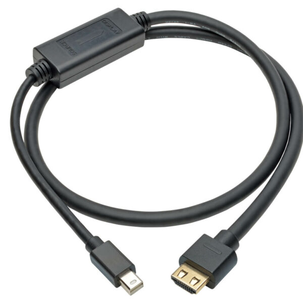 Tripp Lite series Mini DisplayPort 1.4 to HDMI Active Adapter Cable (M/M), 4K 60 Hz, 4:4:4, HDR, HDCP 2.2, 6 ft. (1.8 m), TAA