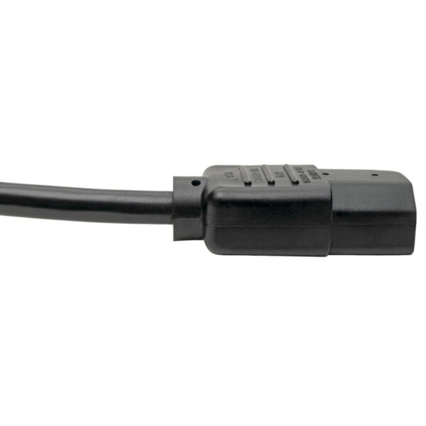 Tripp Lite series Desktop Computer Power Cable, NEMA 5-15P to C13 - 10A, 125V, 18 AWG, 12 ft. (3.66 m), Black