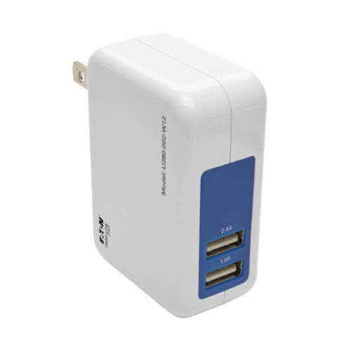 Tripp Lite series 2-Port USB Wall/Travel Charger, 5V 3.4A / 17W