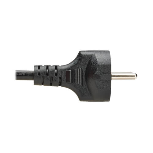 7b4f11383e296b92d828ca833b13a139 Tripp Lite series EU Computer Power Cord, Schuko to C19 - 16A, 250V, H05VV-F, 2.5 m (8.2 ft.), Black