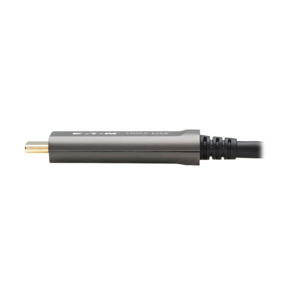 Tripp Lite series USB-C AOC Cable (M/M) - USB 3.2 Gen 2 (10 Gbps) Plenum-Rated Fiber Active Optical Cable - Data Only, Black, 30 m (98 ft.)