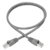 Tripp Lite series Cat6a 10G Snagless Shielded STP Ethernet Cable (RJ45 M/M), PoE, Gray, 6 ft. (1.83 m)