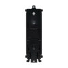 Tripp Lite series 8-Port Metal DIN-Rail Mounting Keystone Patch Panel with Grounding, Black/Silver, TAA