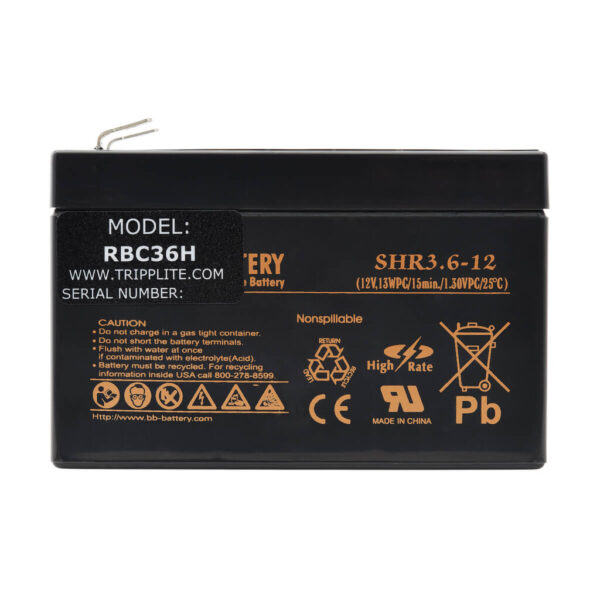 7b79fe43d99b193ee6cefaabf6a26740 Tripp Lite series UPS Replacement Battery Cartridge for Select AVR550U/AVRX550U UPS Systems, 12V - RBC36H