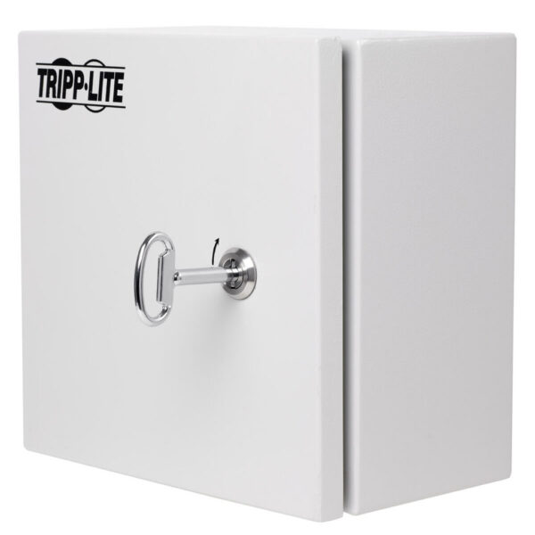 7b828230d5abf3ebe26a9c50f888cd51 Tripp Lite series SmartRack Outdoor Industrial Enclosure with Lock - NEMA 4, Surface Mount, Metal Construction, 10 x 10 x 10 in., Gray