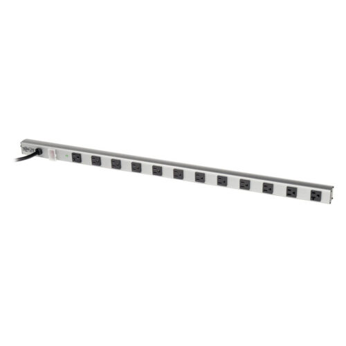 Tripp Lite series 12-Outlet Power Strip with Surge Protection, (10-15A & 2-20A), 15 ft. (4.57 m) Cord, 1650 Joules, 36 in. length
