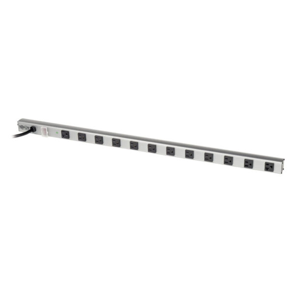 Tripp Lite series 12-Outlet Power Strip with Surge Protection, (10-15A & 2-20A), 15 ft. (4.57 m) Cord, 1650 Joules, 36 in. length