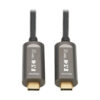 7b90902766bbb365b0fba0b6282ddfd3-2 Tripp Lite series USB-C to USB-C Plenum-Rated Fiber Active Optical Cable (AOC) - 4K 60 Hz, HDR, 4:4:4, M/M, Black, 15 m (49 ft.), Video-Only
