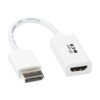 Tripp Lite series DisplayPort to HDMI Active Adapter (M/F) - 4K 60Hz, HDR, DP 1.2, HDCP 2.2, White, 6 in.