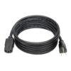Tripp Lite series Desktop Computer AC Power Cable, NEMA 5-15P to C13 - 13A, 125V, 16 AWG, 8 ft. (2.43 m), Black