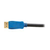 7bc48006018af6e425ad3c3a26821c0a-1 Tripp Lite series DisplayPort Cable with Latching Connectors (M/M), 8K 60 Hz, HDR, HBR3, 4:4:4, HDCP 2.2, Black, 3 ft. (0.9 m)
