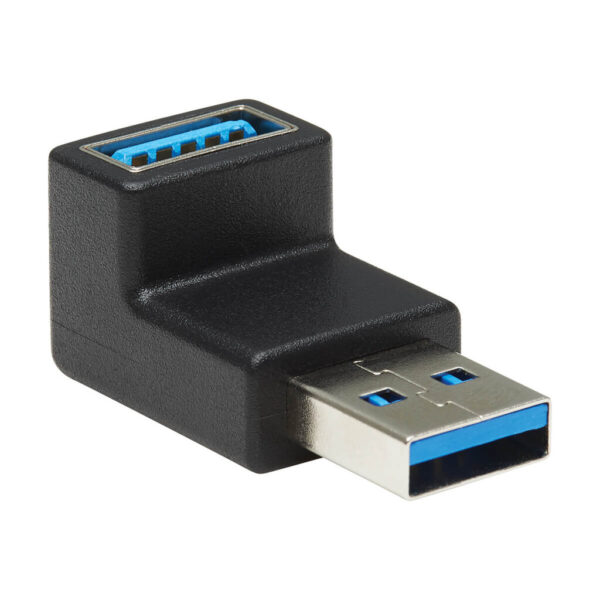 Tripp Lite series USB 3.0 SuperSpeed Adapter - USB-A to USB-A, M/F, Down Angle, Black