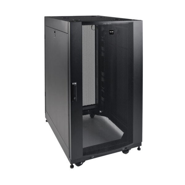 7bdbb538364e5a7b089ee2e63e468f9a Tripp Lite series 25U SmartRack Shallow-Depth Half-Height Rack Enclosure, Doors, Side Panels, Heavy-Duty Casters