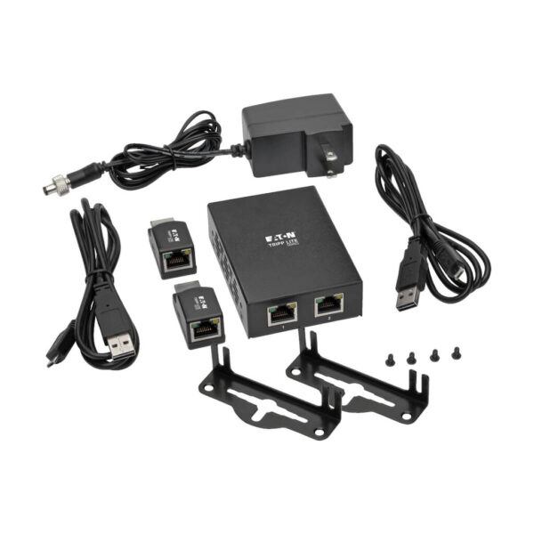 7c0579ec802ef2461f814b71aa9f237d Tripp Lite series 2-Port HDMI over Cat5/6 Extender Kit, Box-Style Transmitter, 2 Mini Receivers, PoC, Up to 100 ft. (30 m), TAA