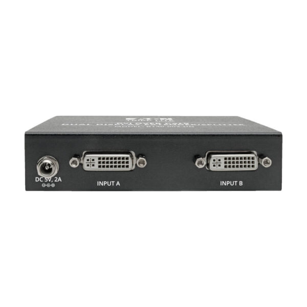 Tripp Lite series 2-Port DVI over Cat5/6 Splitter/Extender, Box-Style Transmitter for Video, Dual-Display DVI-D, 200 ft. (60 m), TAA