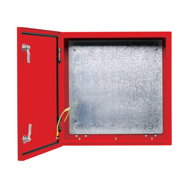Tripp Lite series SmartRack Outdoor Industrial Enclosure with Lock - NEMA 4, Surface Mount, Metal Construction, 18 x 18 x 10 in., Red