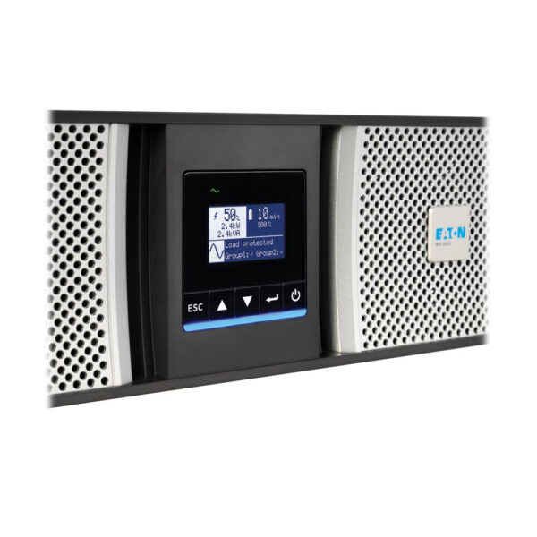 Eaton 9PX G2 6kVA 5.4kW 208V Double-Conversion UPS - L6-30P or Hardwired Input, 6 C39 and 6 C13 Outlets, Network Card, 3U Rack/Tower - 9PX6KIECG2